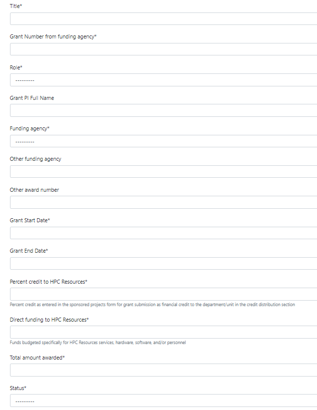 Add Grant Data