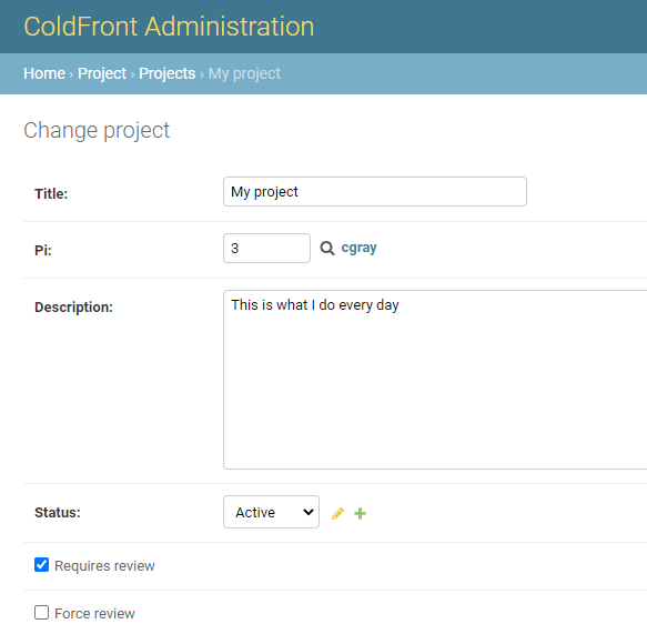 Project Review