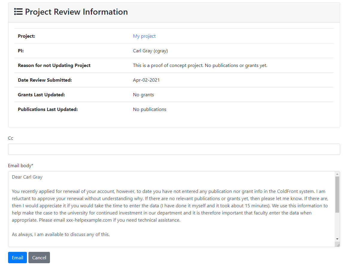 Project Review