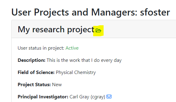 UserProjects